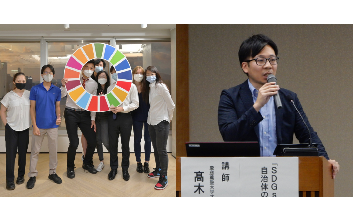 Left: UNITAR Asia Pacific Youth Ambassadors, Right: Mr. Cosmo Takagi, UNITAR Hiroshima Youth Ambassadors Lecturer