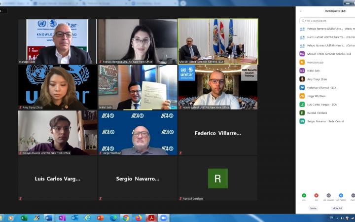 Zoom Meeting for the First Virtual Signature of a MoU 