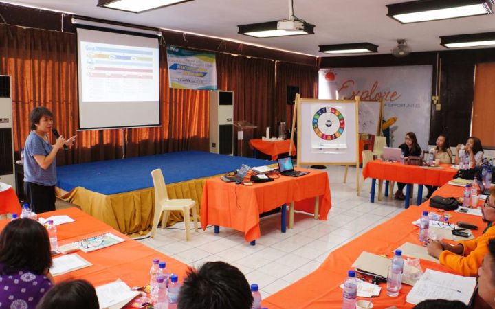 Quezon City council members during the SDG orientation and planning workshop