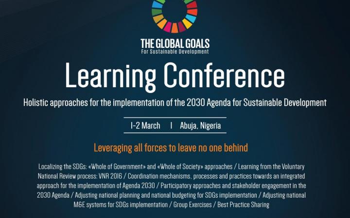Holistic approaches for the implementation of the 2030 Agenda conference