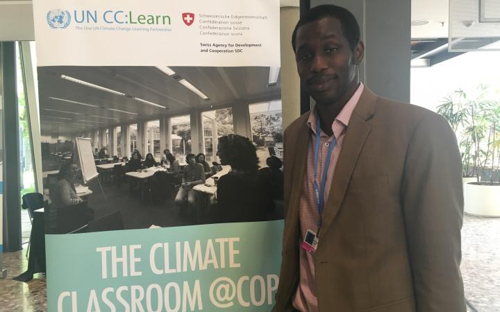 Muntaga Sallah, Permanent Secretary, Office of the President, The Gambia attended 8 climate classrooms at SB 50