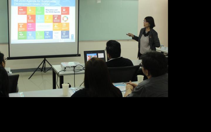 Dr. Edna Co, Director of CIFAL Philippines, during her presentation at the Course