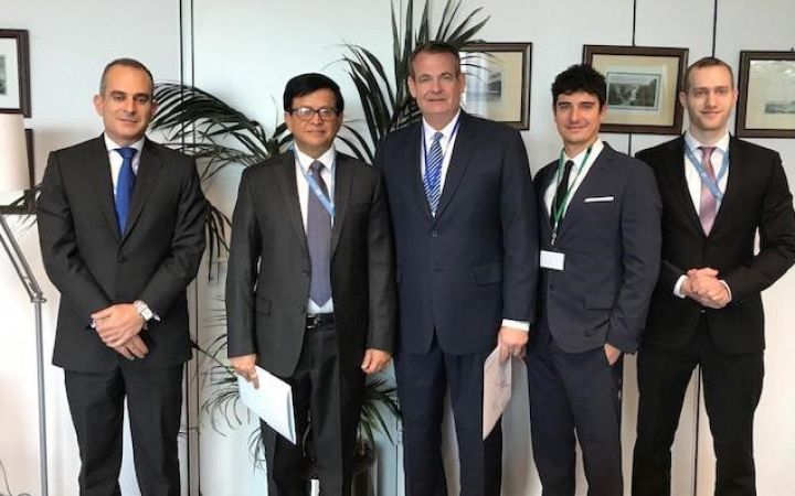 Representatives of UNITAR and ADEC Innovations after signature of the MoU Representatives of UNITAR and ADEC Innovations after signature of the MoU
