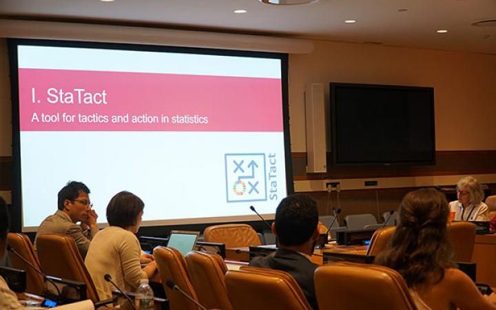 A new data tool StaTact launched by UNITAR and UNSD at HLPF2018 A new data tool StaTact launched by UNITAR and UNSD at HLPF2018