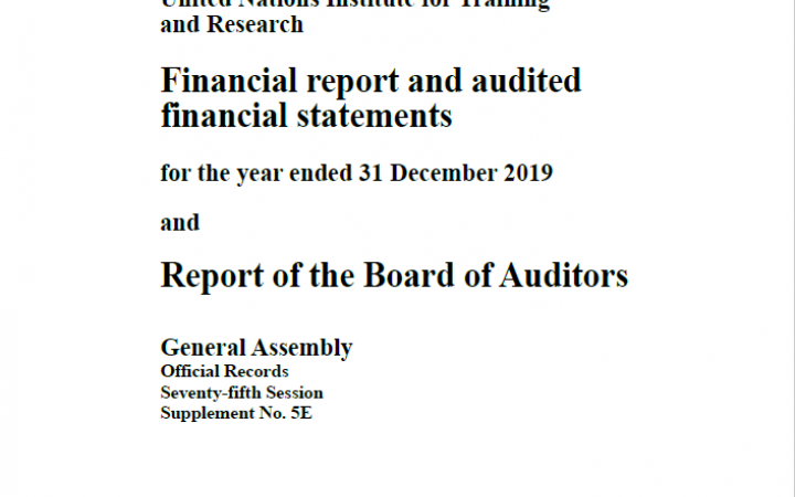 2019 Financial report and audited financial statements