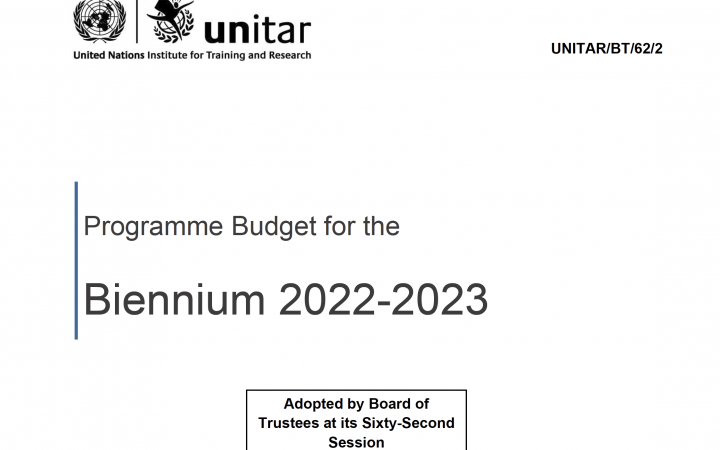 Revised Programme Budget Biennium 2022-2023