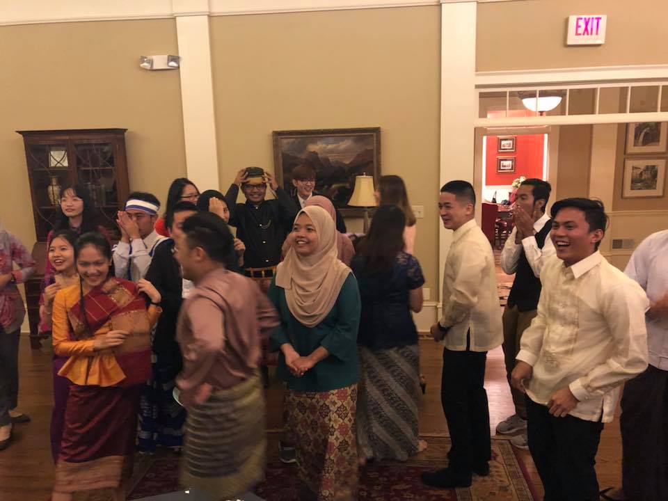 Students of the Young Southeast Asian Leaders Initiative (YSEALI) during cultural activity