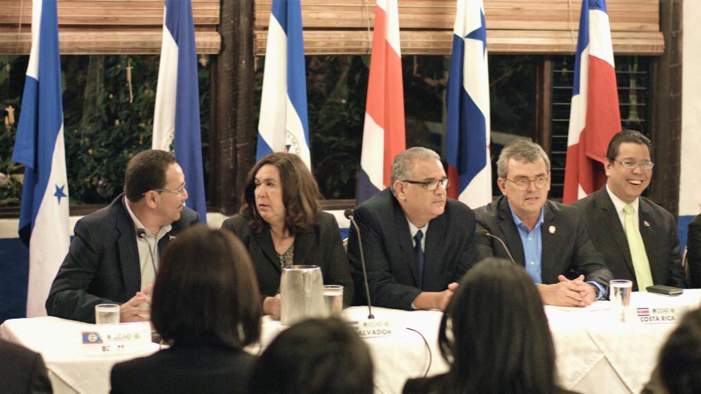 Participants at the meeting of the Council of Ministers of the Central American Commission for Environment and Development