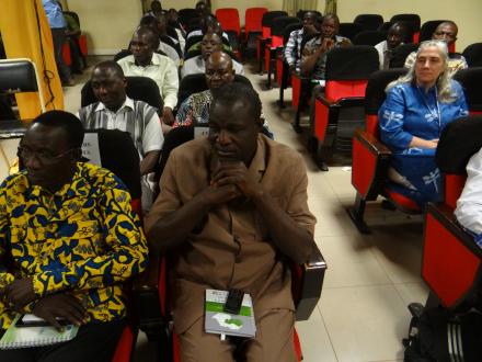 Participants to the ceremony of the Launch of the National strategy on climate change learning.
