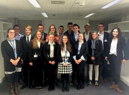 Group photo with St.Gallen students