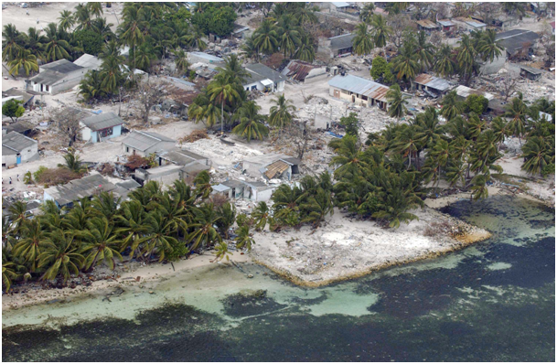 Aftermath of Indian Ocean Tsunami in Maldives