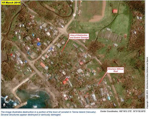 UNOSAT maps on Vanuatu