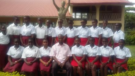 Participants from Trinity College Nabbingo. It is an all-girls boarding school in the village of Nabbingo, approximately 8km from Kampala in Central Uganda.